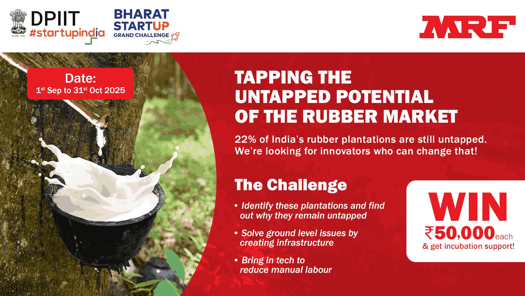 Your Innovative Solutions Chance to win Rs.50K with Incubation Support